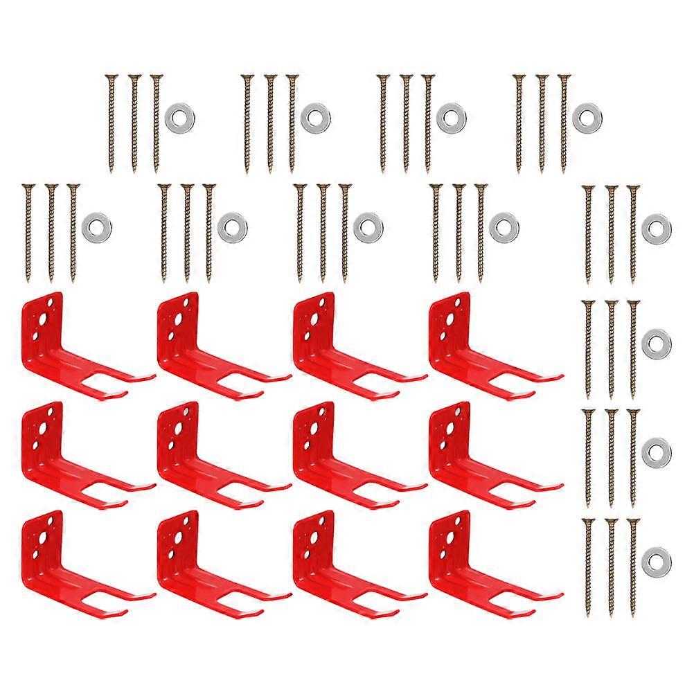 Metal Fire Extinguisher Wall Bracket Compact Red Holder for Quick Identification, Secure Slot Design, Sturdy Mounting System for Emergency Access
