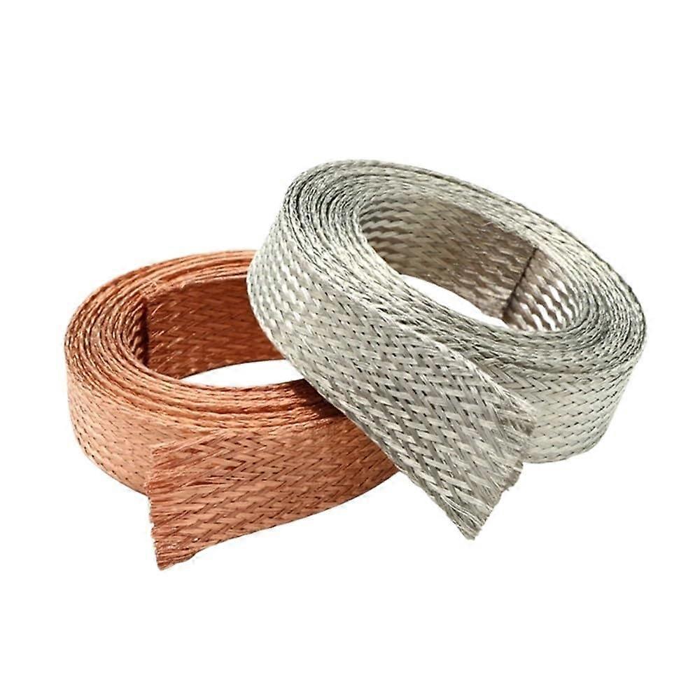 Tinned Copper Braid Sleeve For Signal Wire Shielding, Expandable 2-30 mm, 1 m Or 5 m Lengths, Tin-Coated Copper