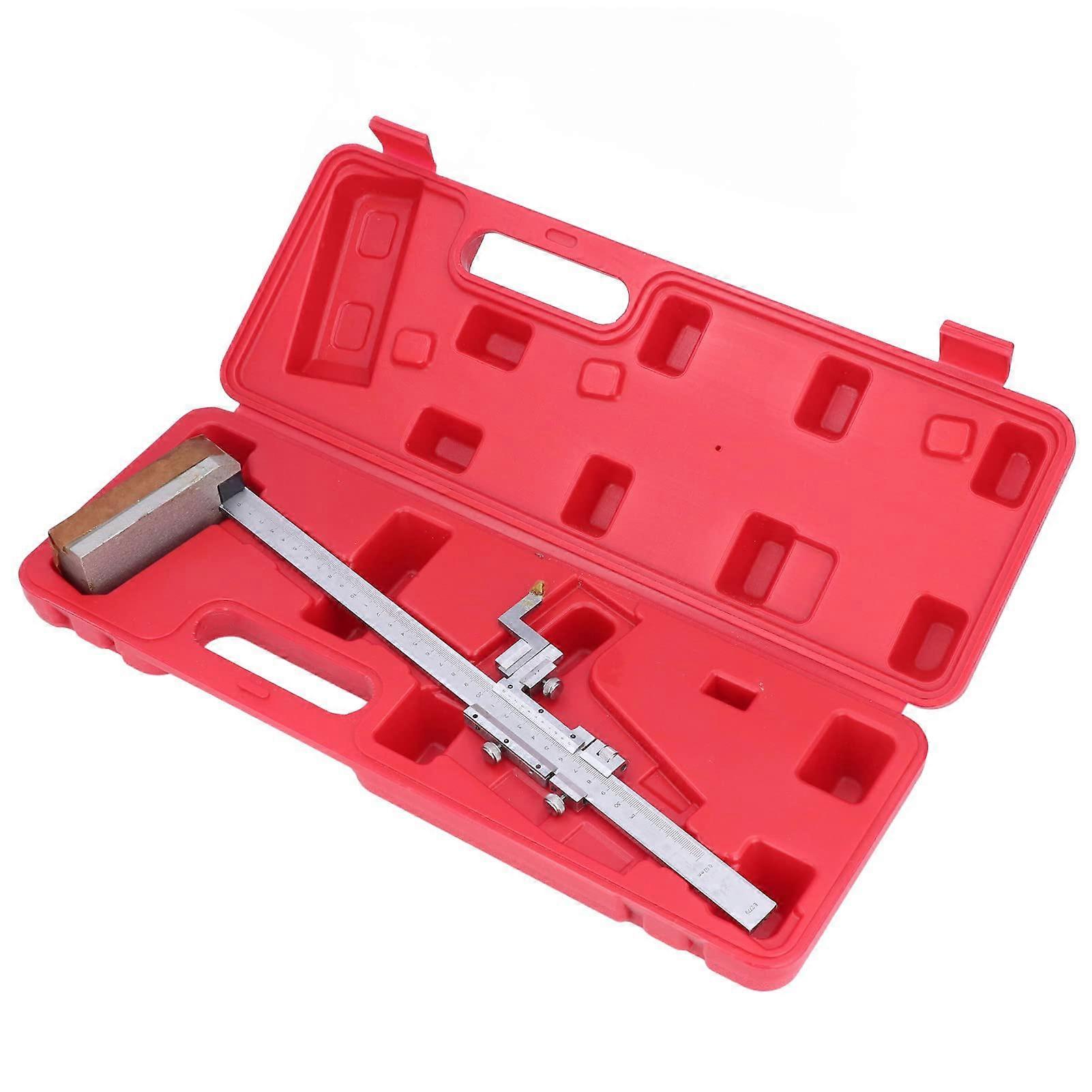 Stainless Steel Vernier Height Gauge, 0.02 mm Accuracy, 300 mm Range, with Slide Clamp, Thumb Fine Adjustment Ring, for Measuring Various Heights