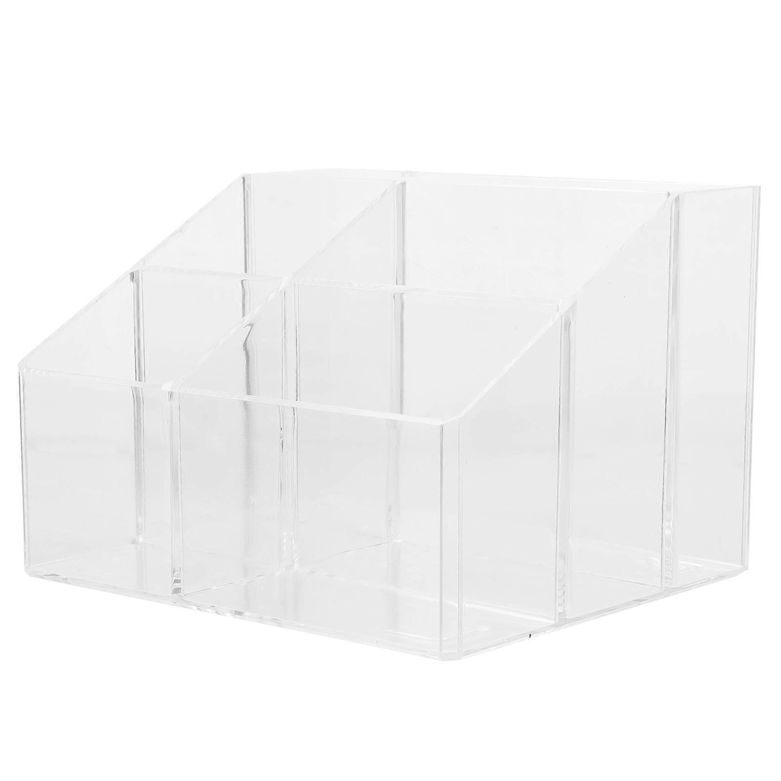 Rectangular Tea Packet Storage Box Organizing Small Items Transparent 1Pack