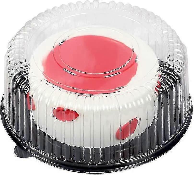 10" Plastic Cake Containers with Dome Lids, 5 Pack