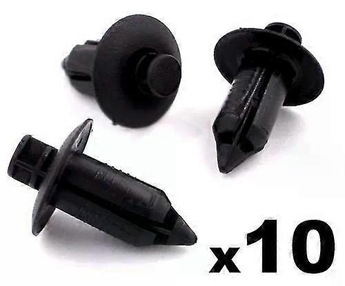 10x 8mm Hole Plastic Rivet Push Fit Panel Trim Clips