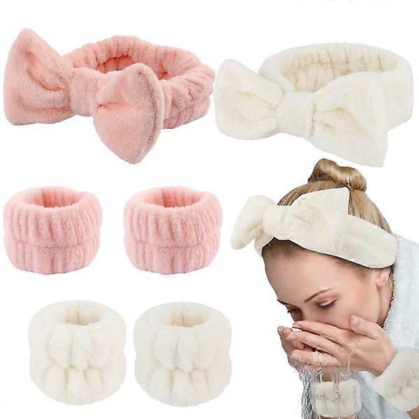 Women's Face Washing Absorbent Wristbands (6-Pack)
