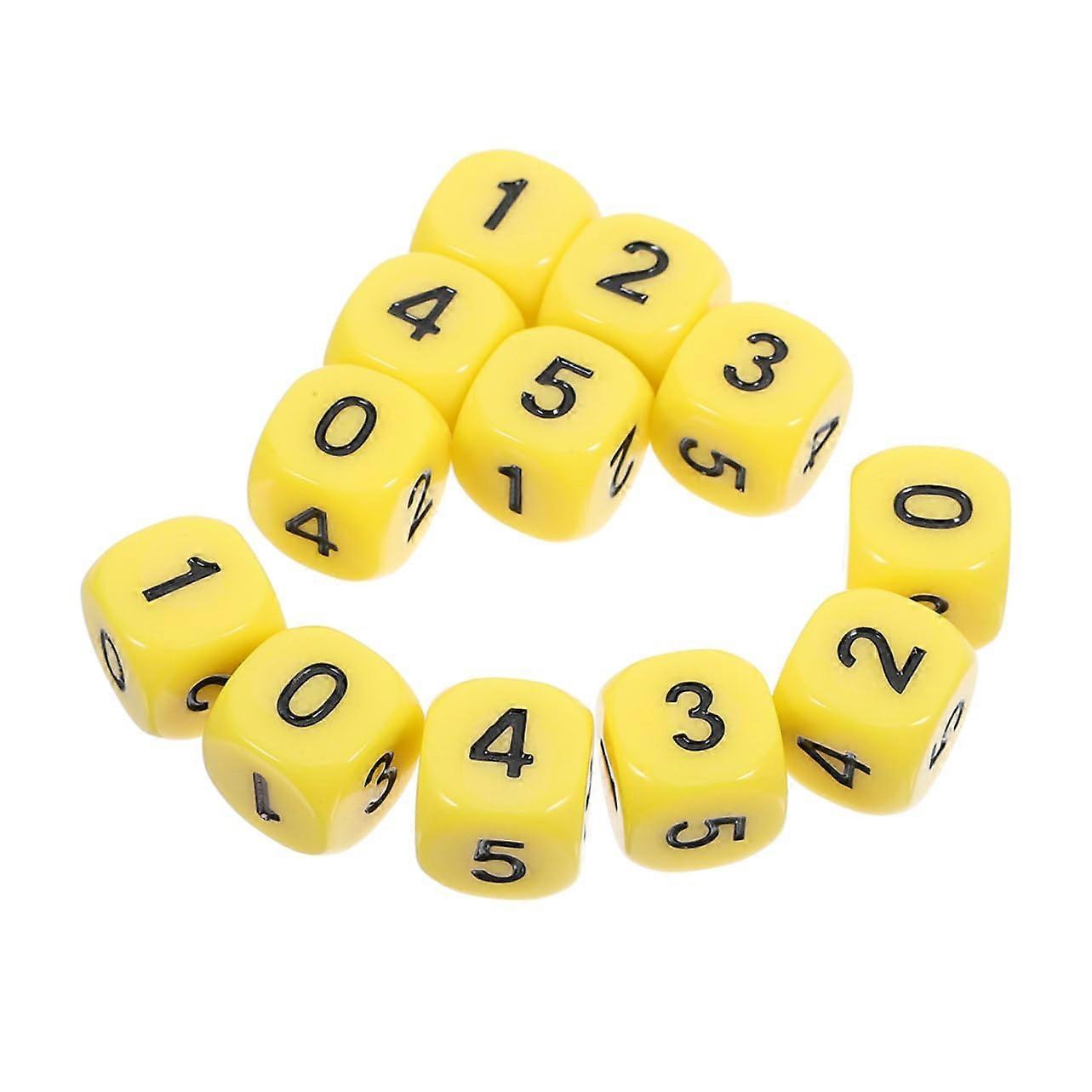 24piece Math Dice Number Cubes Made of Durable Material Interactive Learning Toy Enhances Calculation Skills for Classroom and Family Games