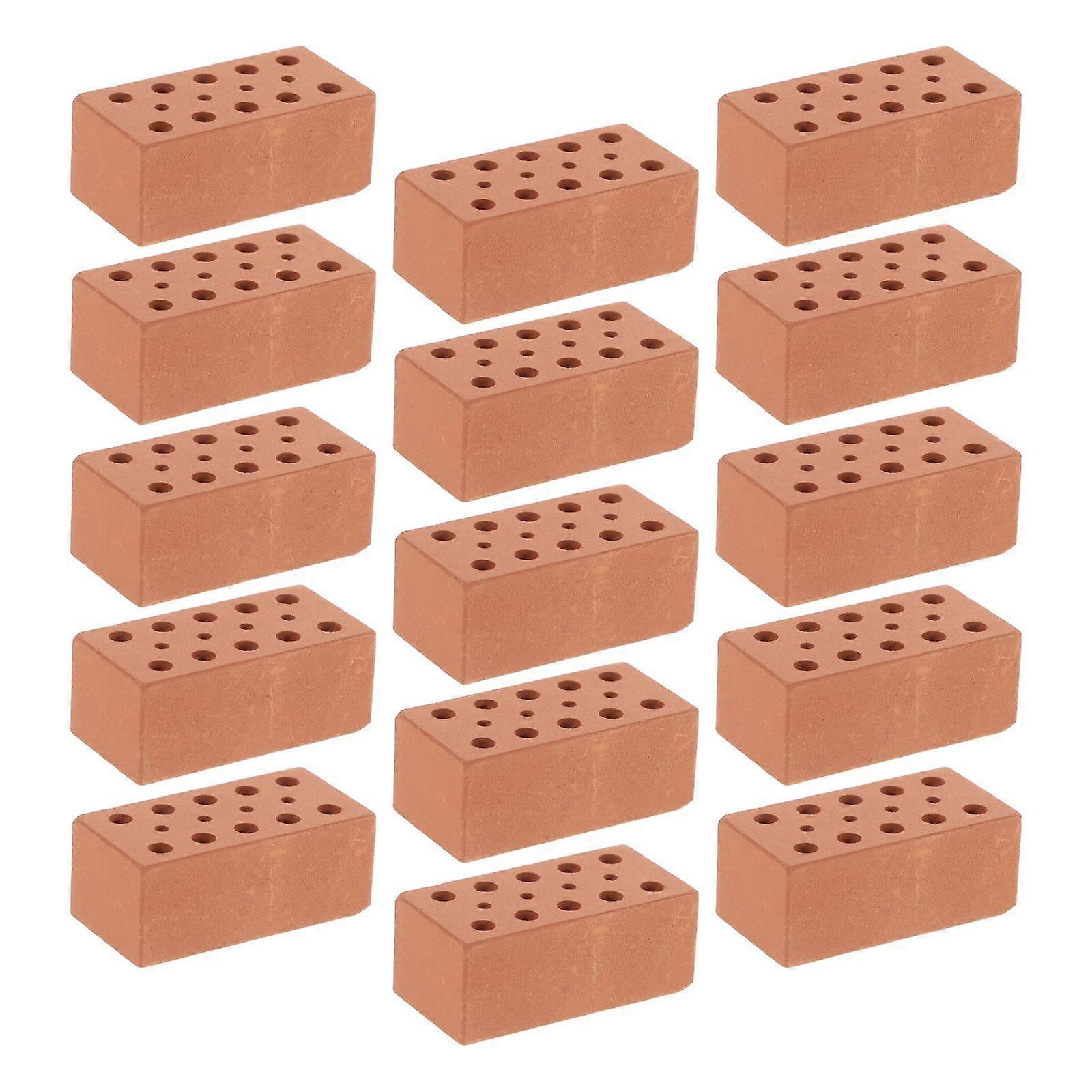 40pcs Miniature Bricks Pottery Clay Mini Bricks Model Micro Landscaping Decors