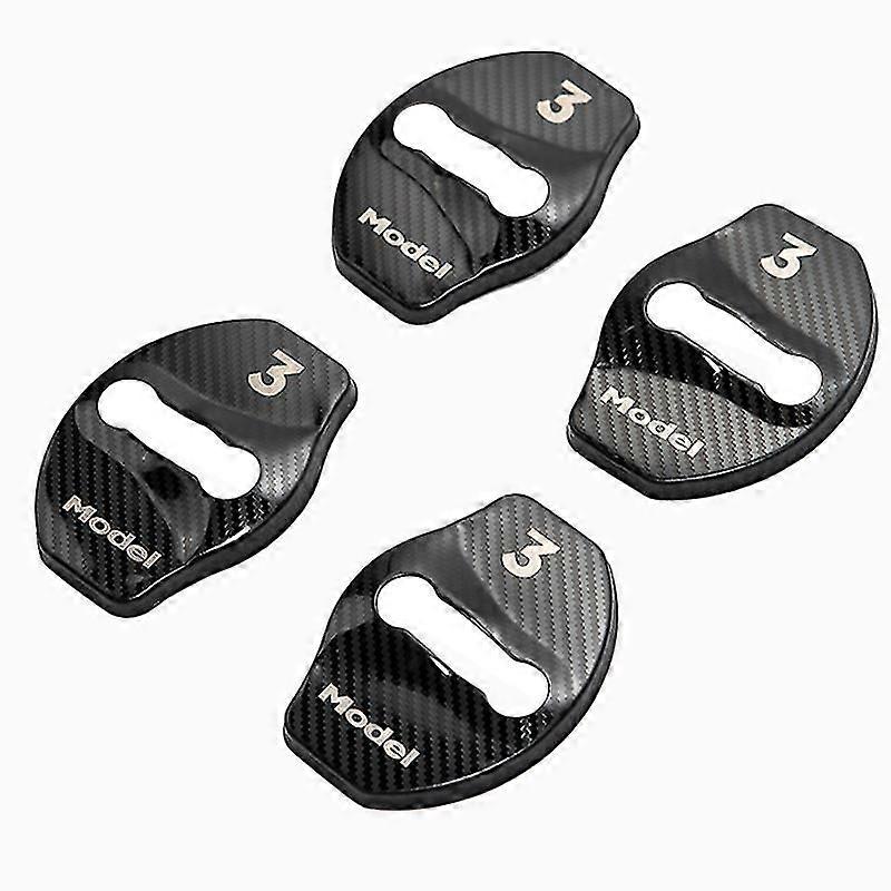 For Tesla Model 3 Y 2017- 2020 2021 2022 2023 Car Door Lock Buckle Trim Cover Protective Rust Stickers Accessories Model3 Three~9914