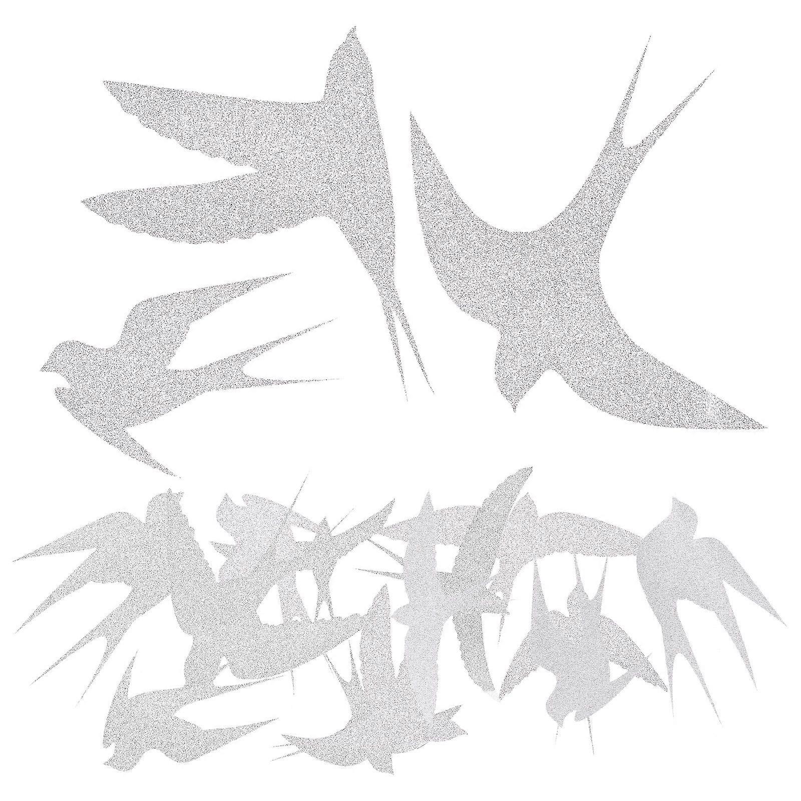 20 Sheets of Window Decals Anti-collision Window Stickers Bird Shaped Window Decals