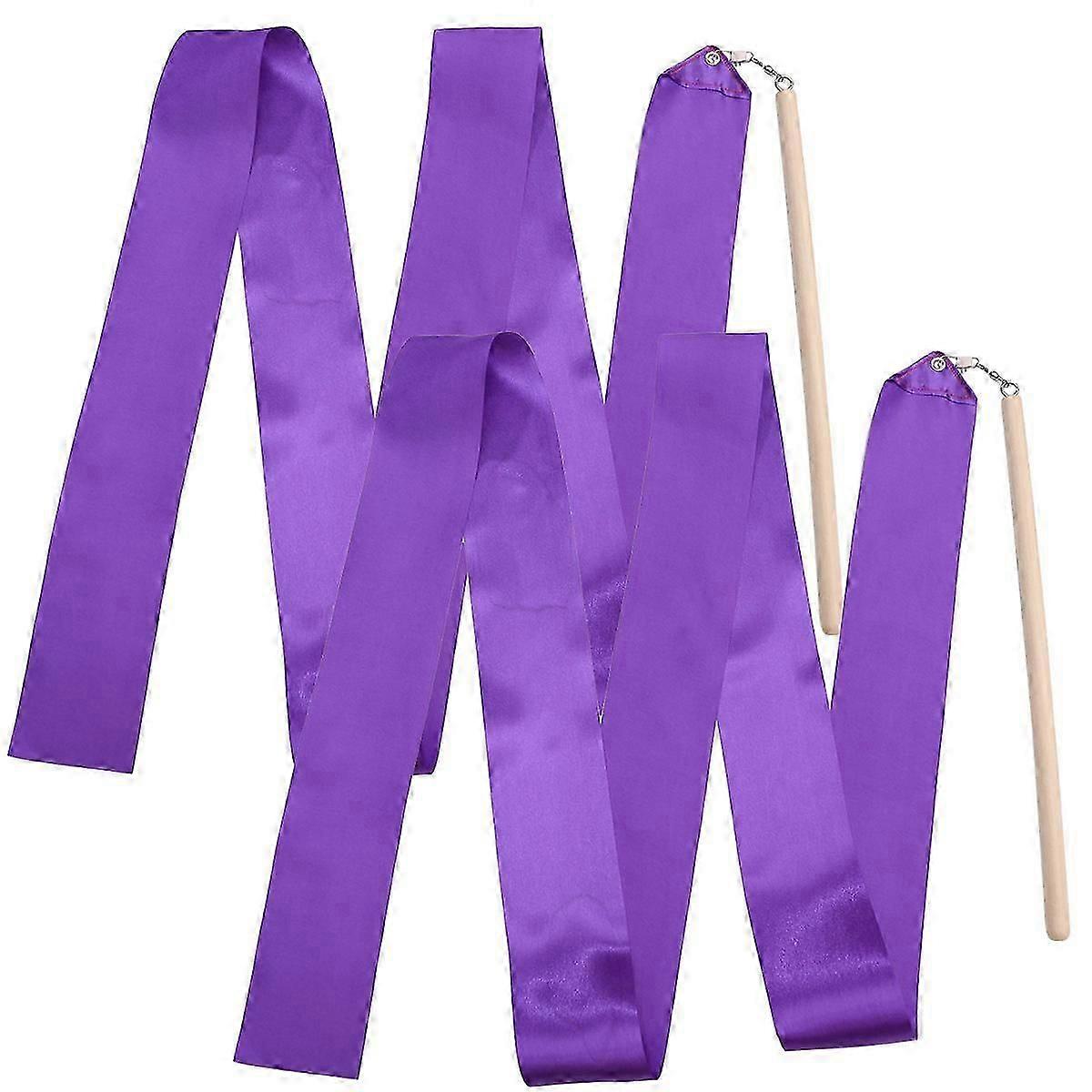 מקל סרט לילדים סרטי התעמלות קצביים לילדים ציוד סגול לילדים 2 יחידות