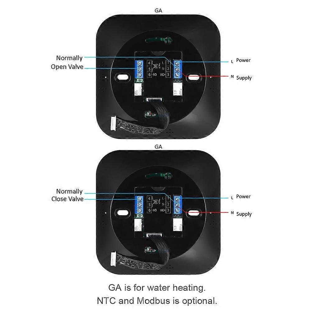 95-240V Programmable Thermostat 5+1+1 Six Periods Touchscreen LCD with Backlight Water Heating Thermoregulator Temperature Controller