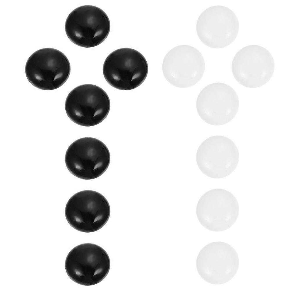 Ceramic Go Chess Pieces Black White Smooth Lightweight Educational Game for Developing Strategic Thinking Skills