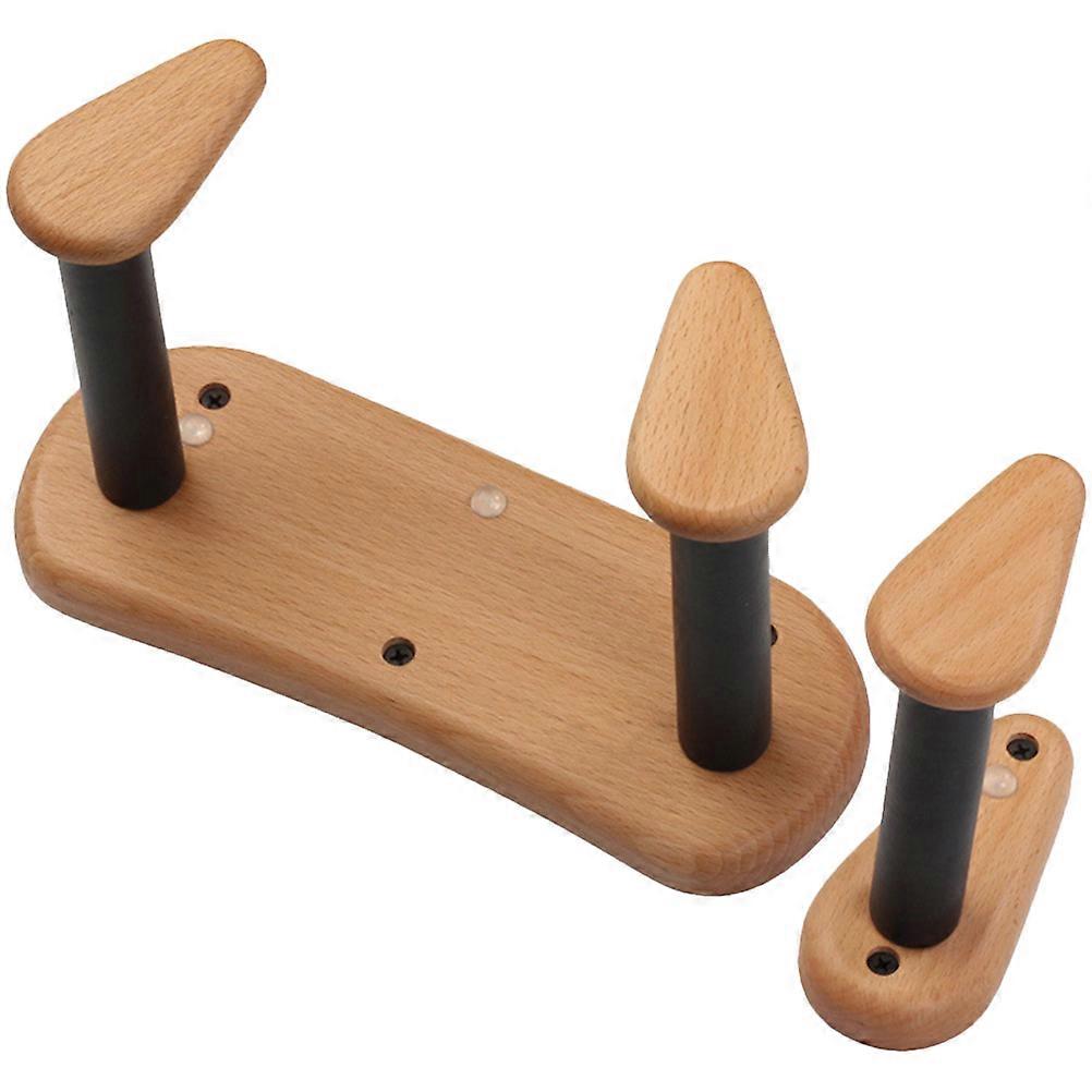 Guitar Wall Mount Hook Crafted with Beech Wood for Acoustic Guitars Light Brown 7.87 Inches
