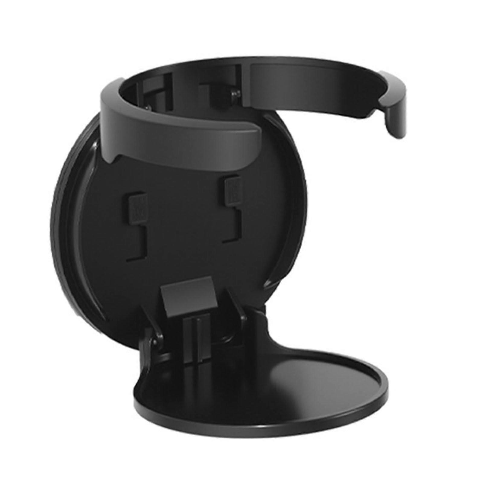 Foldable Wall Mount Coffee Cup Holder Sturdy ABS Construction Multi-Functional Office Desk Accessory Black