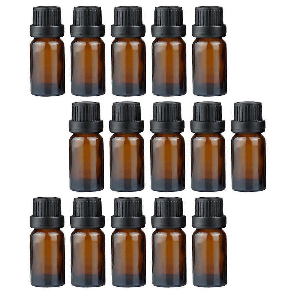 Oil Bottle Amber Glass Container for Users of Toiletries Brown Quality Glass with Refillable Function 20Pcs