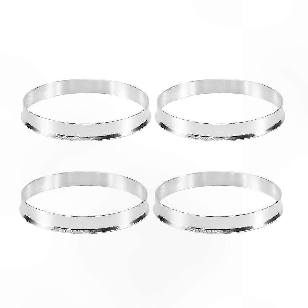 Universal Aluminum Hub Ring Spacer Set 4 Pieces, 74.1mm Outer Diameter, 72.6mm Inner Diameter for Various Vehicles