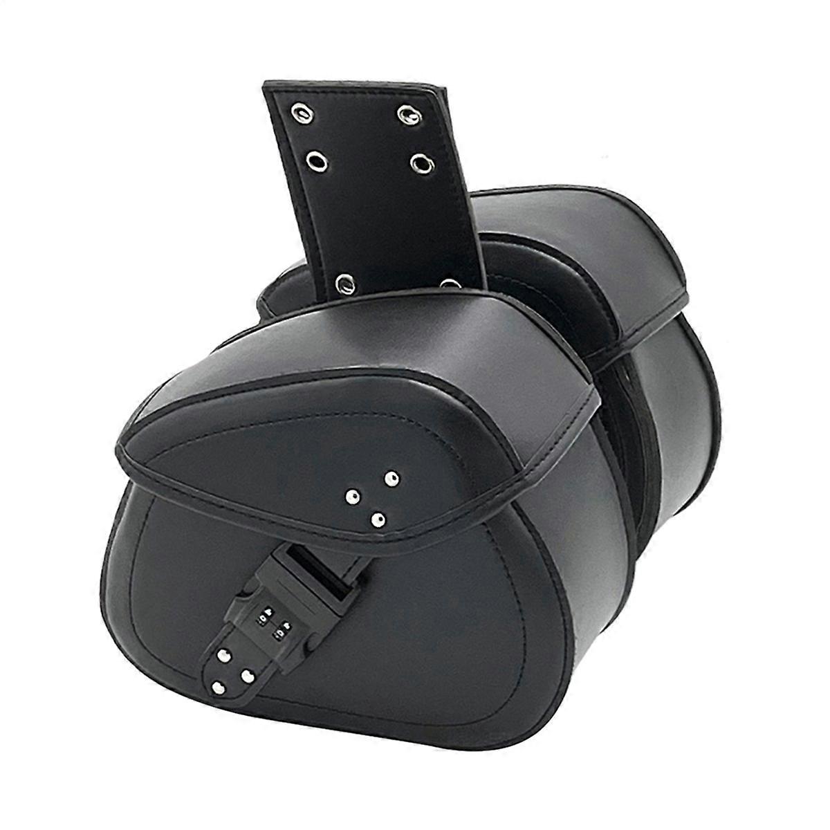 Password Lock Motorcycle Saddlebags Side Tool Storage Saddle Bags