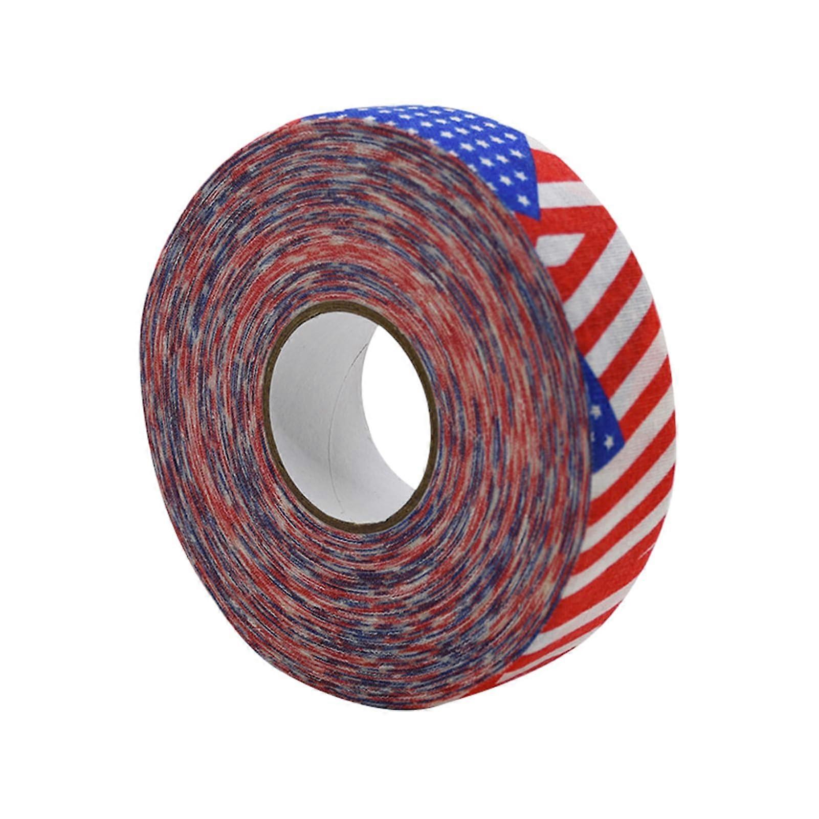 Grip Tape Baseball Bat Grip Tape Roll, Cloth Handle Tape, Stars And Stripes Pattern For Hockey Sticks And Rackets