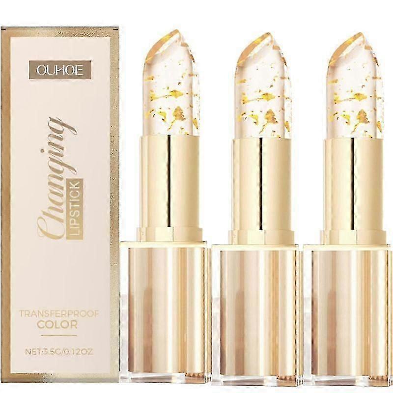 Transferproof Color Changing Lipstick, Warm Change Glossy Lip Gloss for Women