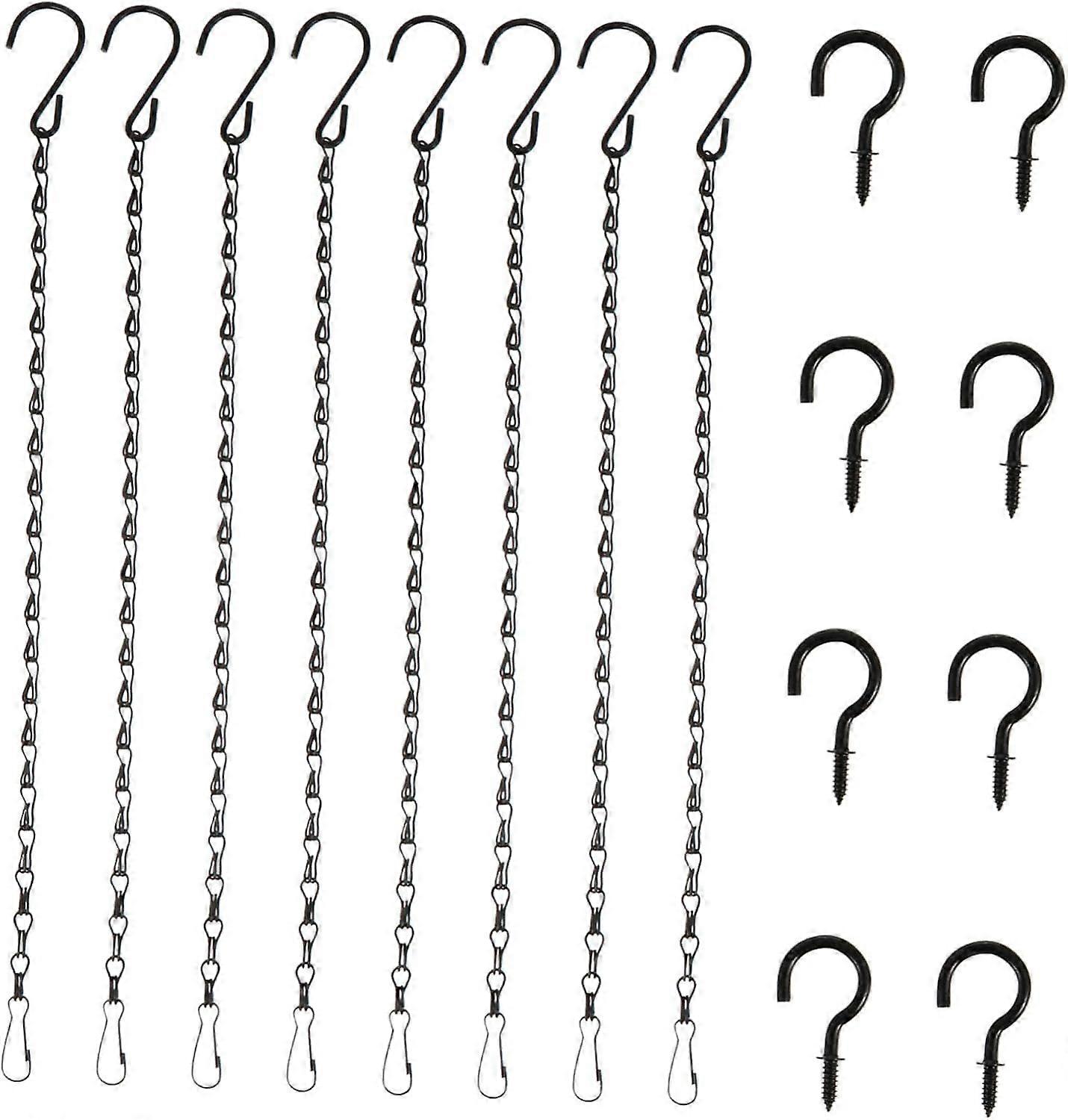 Outdoor Bird Feeders Chain 8pcs Hanger Hooks Birdbaths Chimes Accessory