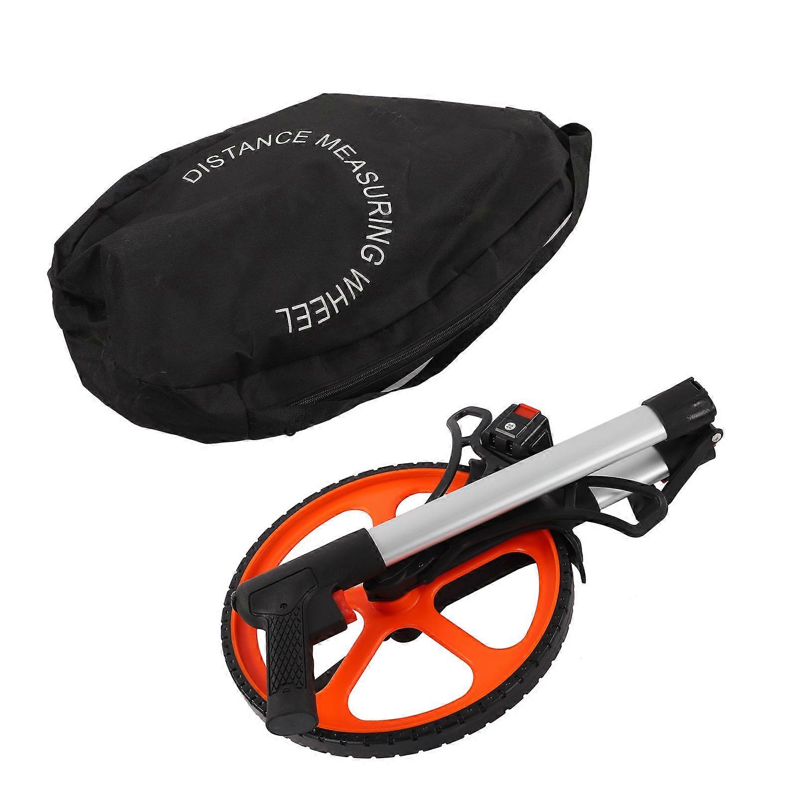 Meachanical Counter 09999.9m/09999.9ft Measuring Range Hand Measuring Wheel for Land Measure
