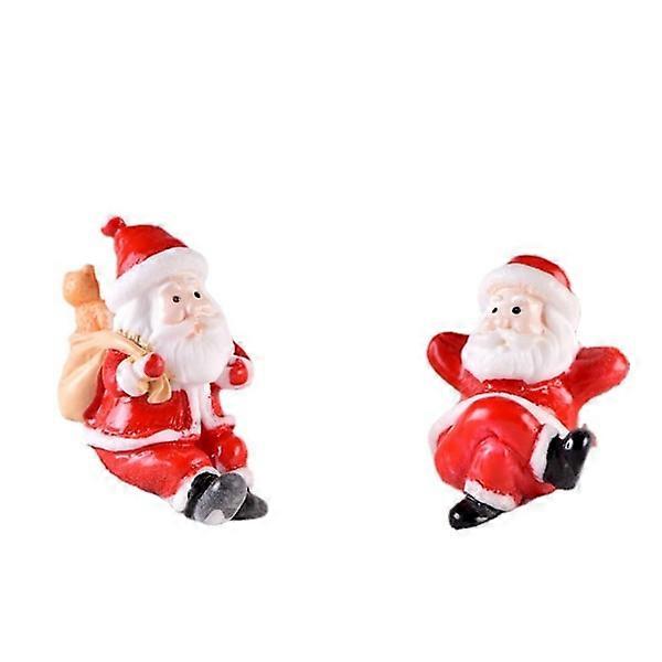Christmas Tree Ornament Snow Scene with Santa Claus in Resin (Santa Claus No. 10 + Santa Claus No. 11),