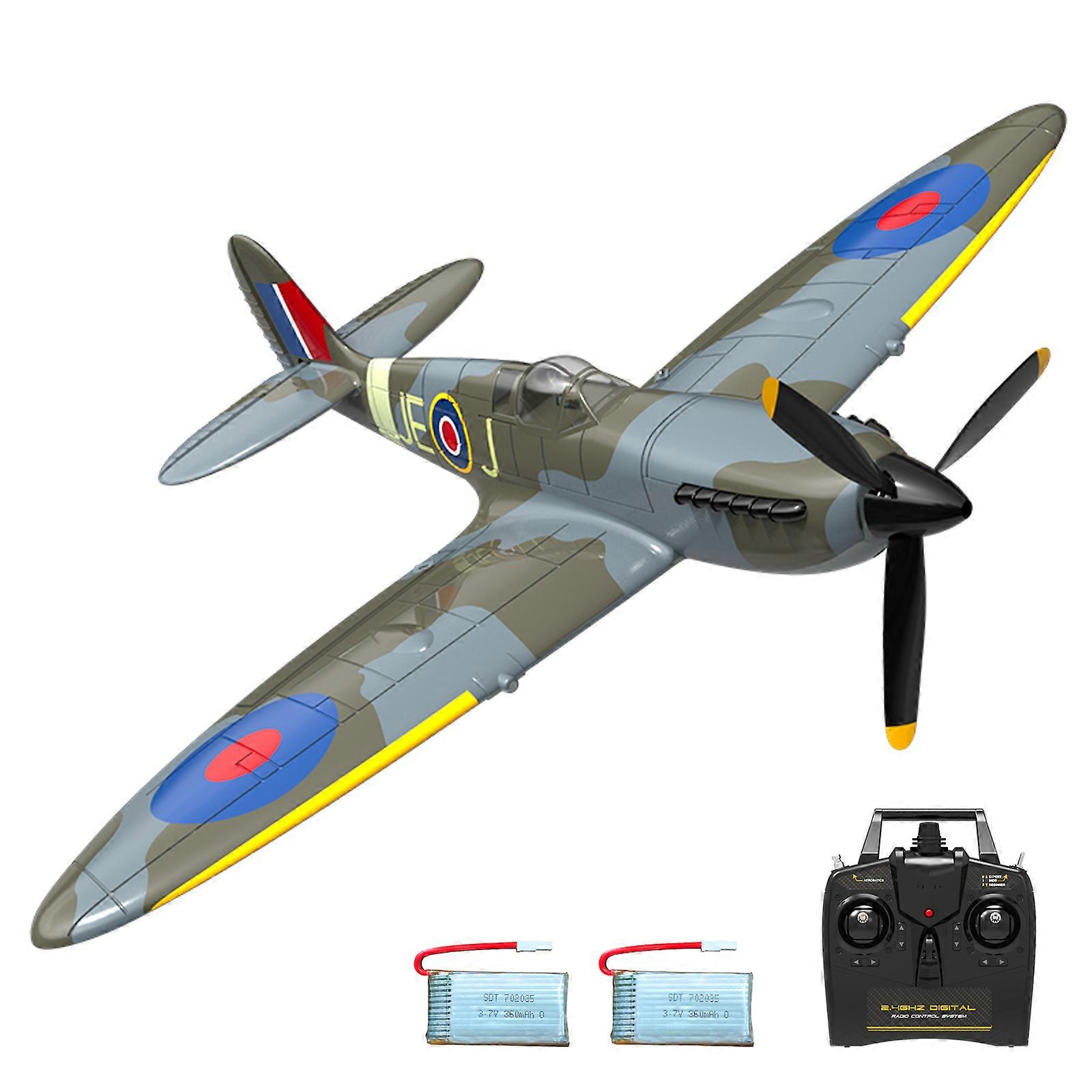 Remote Control Spitfire Airplane 15.75"x12.13" EPP 2-Battery Kit