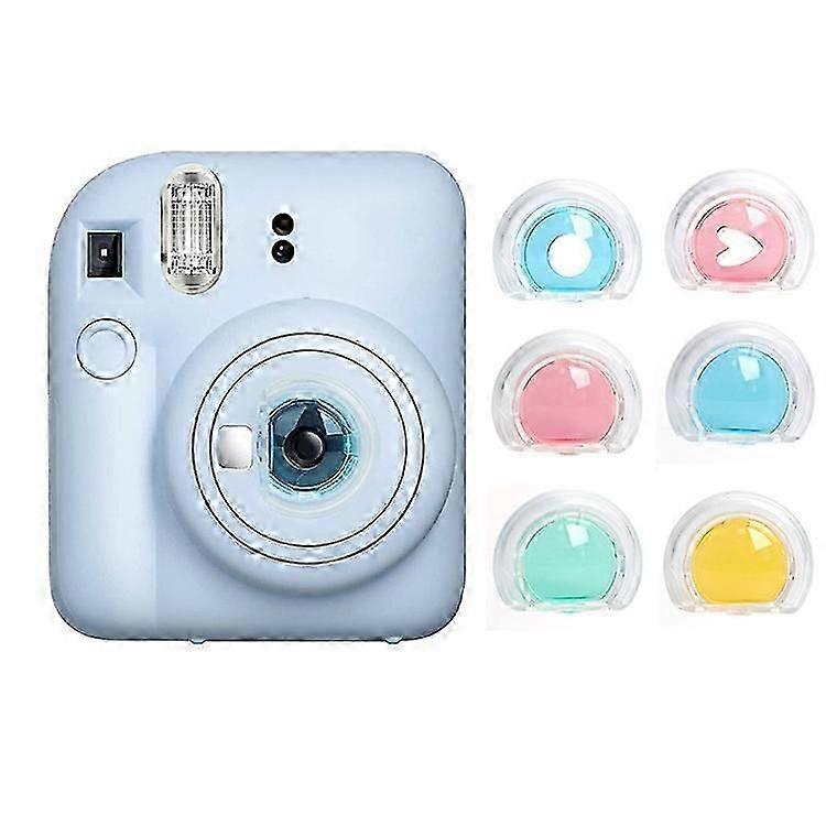 富士フイルム Instax Mini 12 用 6-in-1 ゼリー カラー カメラ フィルター セット - マルチカラー レンズ アクセサリー