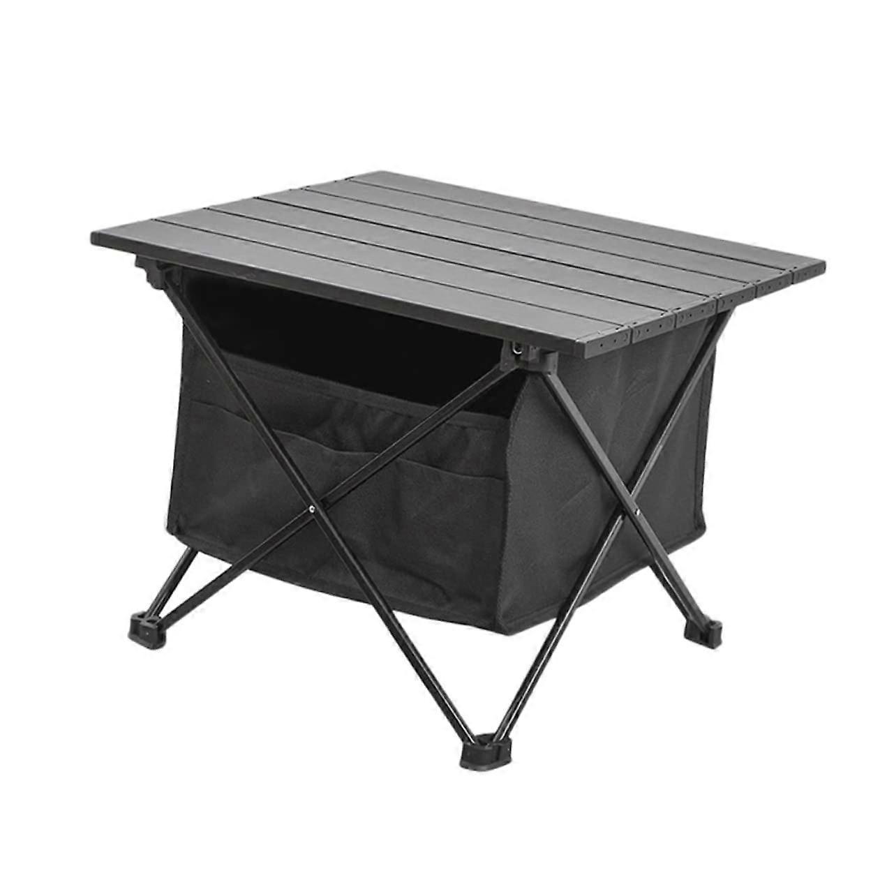Portable Outdoor Picnic Desk With Storage Bag Kit, Collapsible Folding Table For Tailgating, Camping And Beach Use