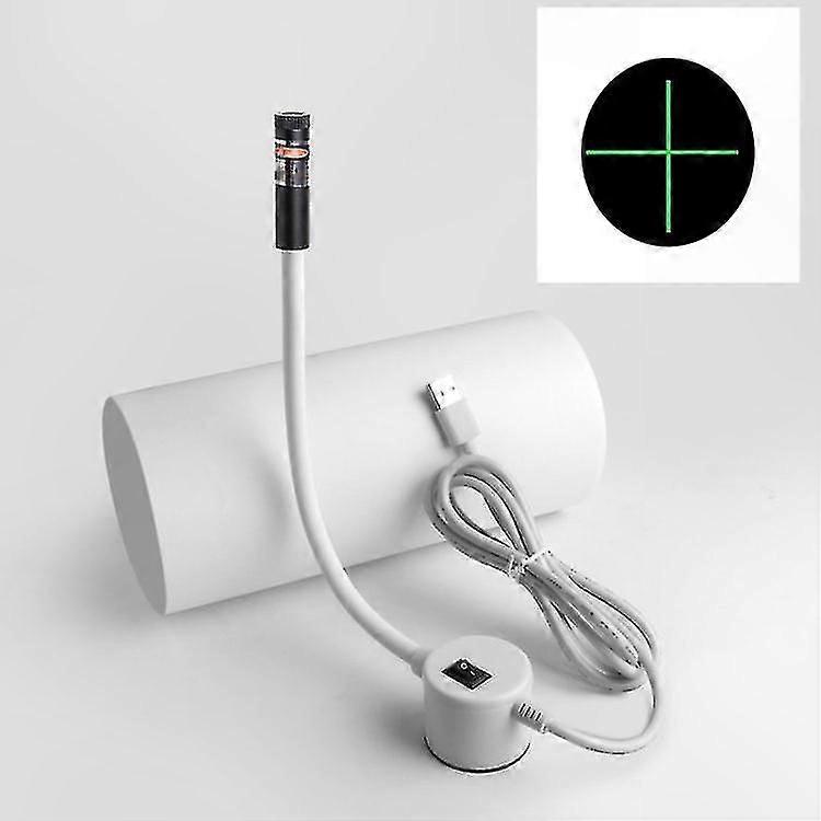 White and Green Cross Laser Positioning Light for Garment Cutting Tools