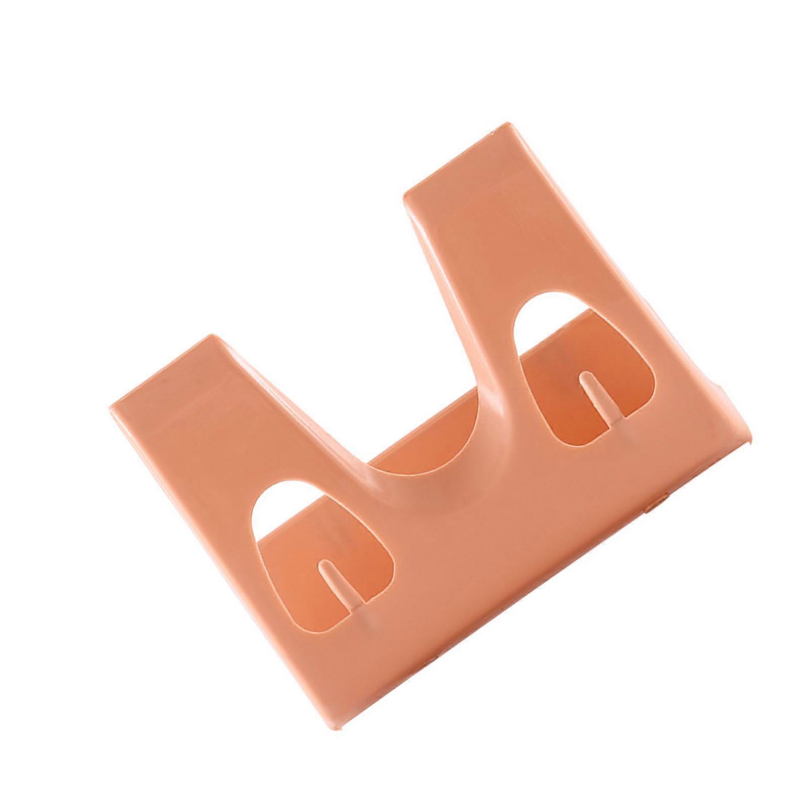 Space Saving Pink Plastic Wall Mounted Pot Lid Rack 110g