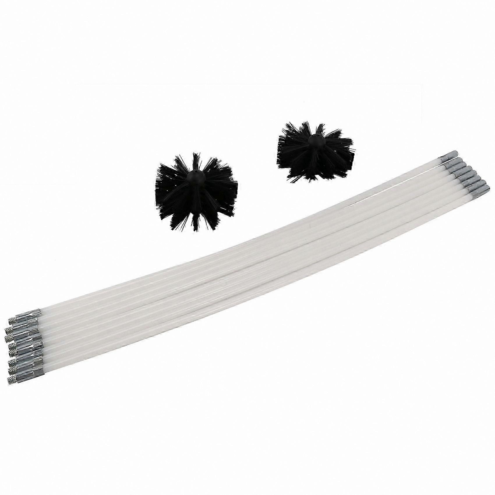 16FT Telescopic Dryer Vent Cleaner with Lint Removal Tools