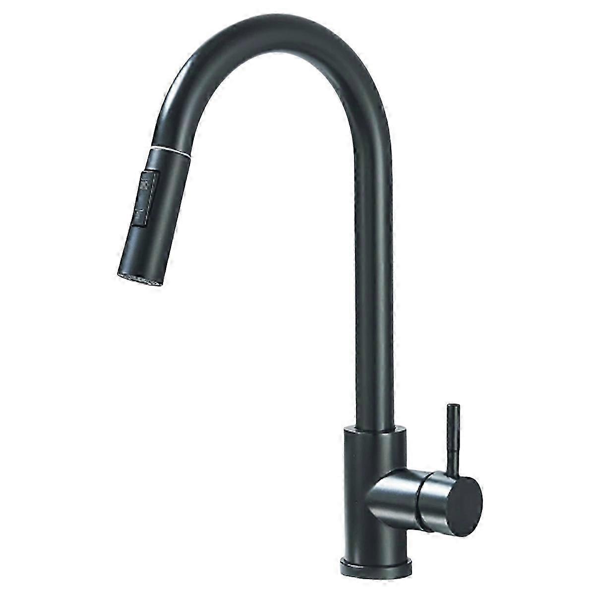 Pull Out Kitchen Faucet Deck Mounted Flexible Hot and Cold Water Mixer Tap