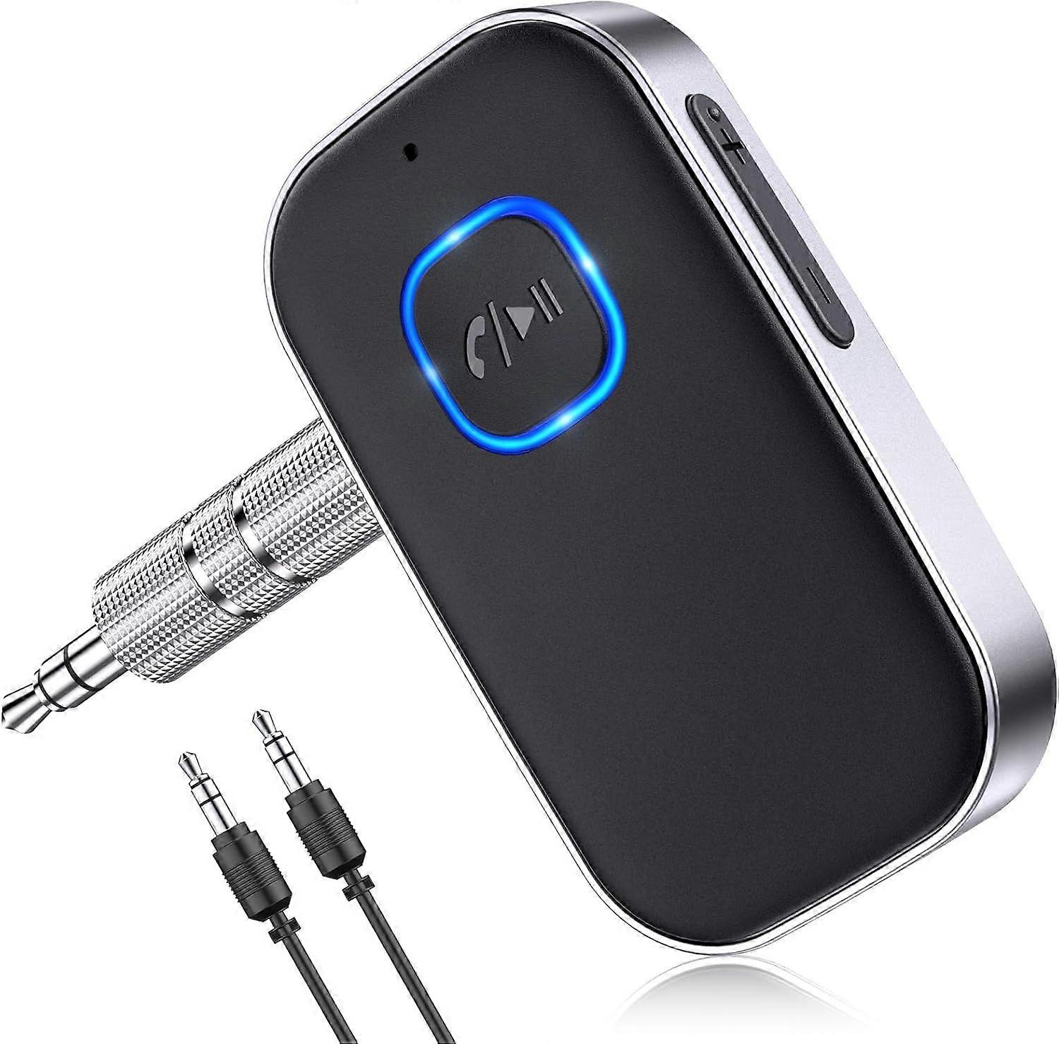 Bluetooth Receiver for Car, Noise Cancelling 3.5mm AUX Bluetooth Car Adapter,Wireless Audio Receiver(Black)