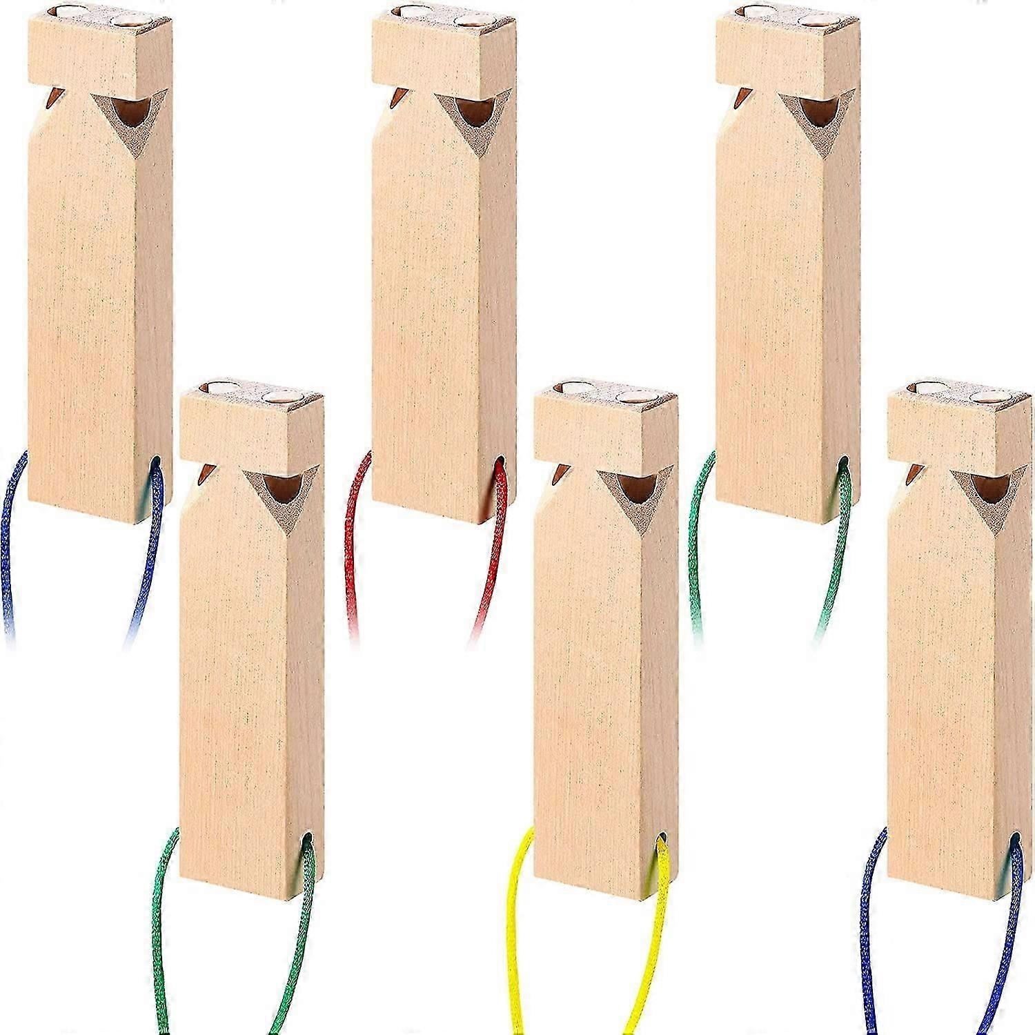 6 قطع الصلبة خشبية قطار صفارات لعب دور عاشق الخشب صفارة اللعب