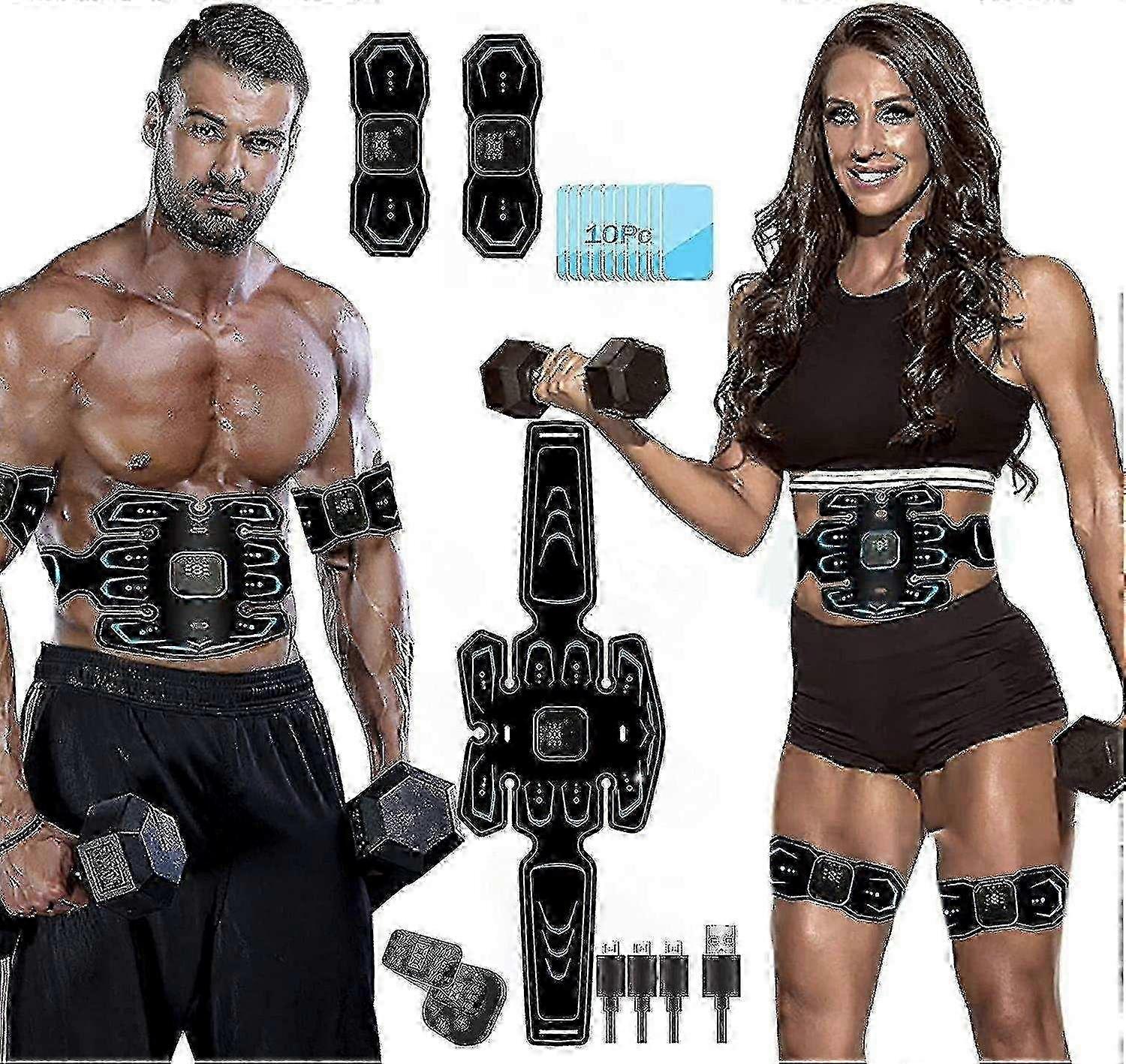 Abs Stimulator Muscle Toner , Rechargeable Wireless Ems Massager ,the Ultimate