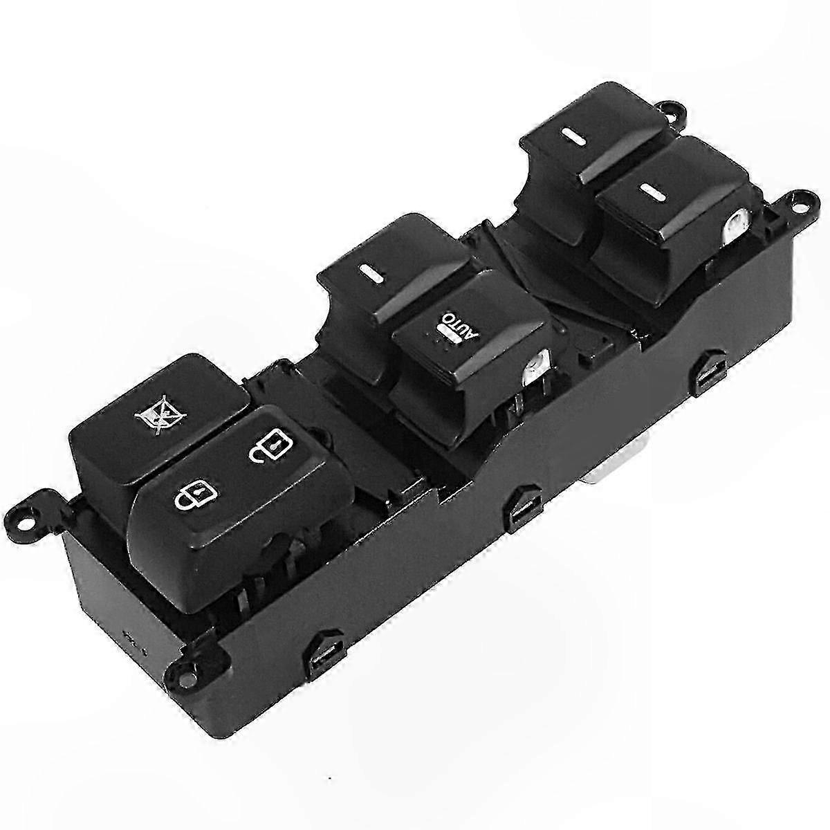 Front Left Power Window Switch for 4-Door Sedan 2012-2015, Driver Side Control Button Replacement, Compatible with Compact Cars