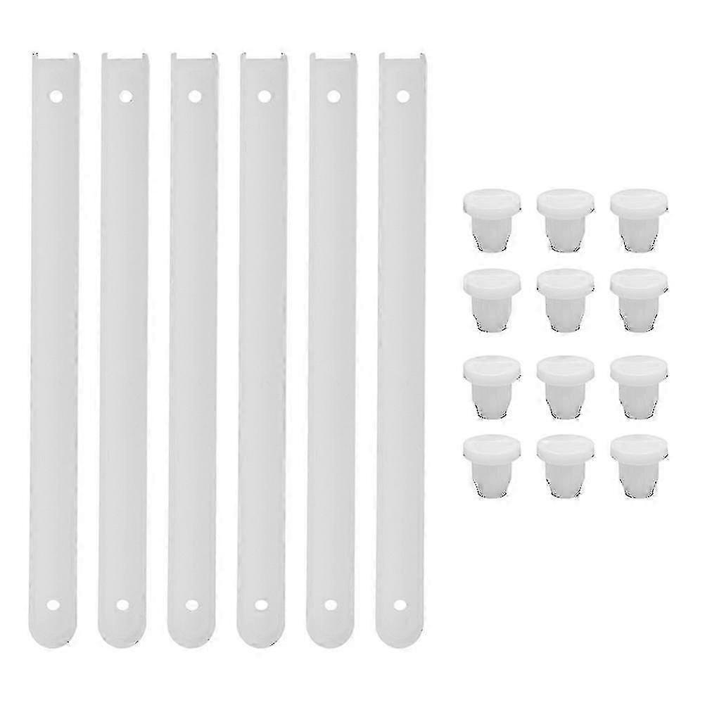 3 sett plastskuffeskinner, skuffereservedeler, skuffeskinner