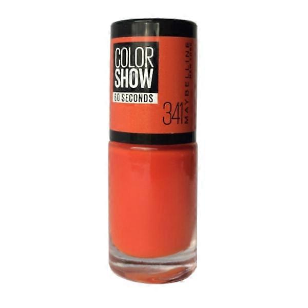 Maybelline, Color Show 60 Seconds, Vernis à ongles, n° 341, Orange Attach, 7 ml