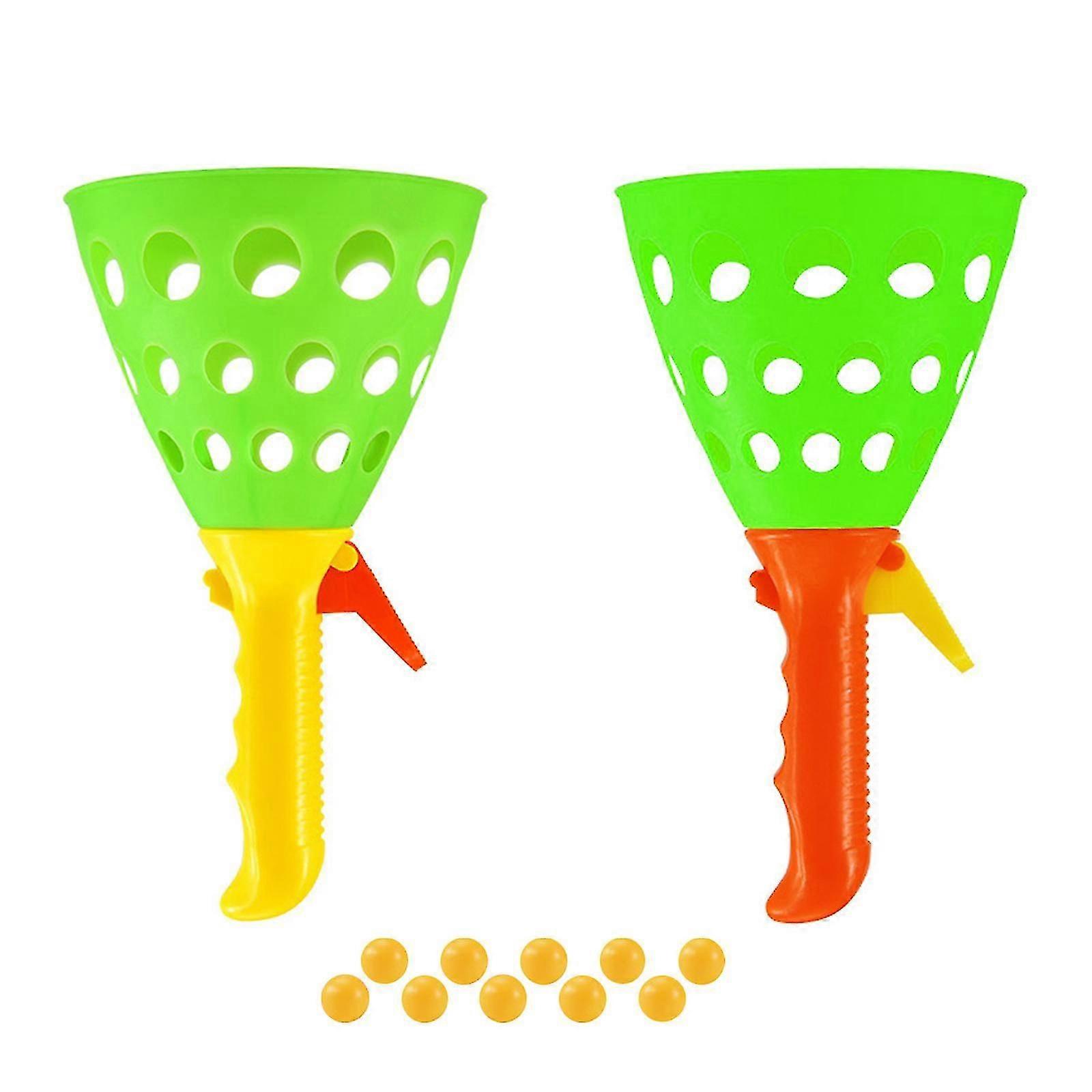 Children's pairs receiving and bouncing balls, puzzle elastic throwing and receiving balls, parent-child interaction outdoor sports ball toys