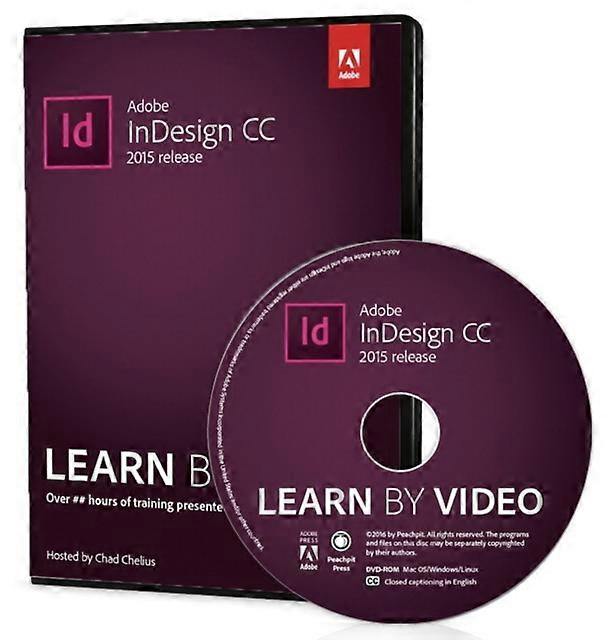 Adobe Indesign Cc Learn By Video 2015 Release by Chad Chelius DVDROM Book