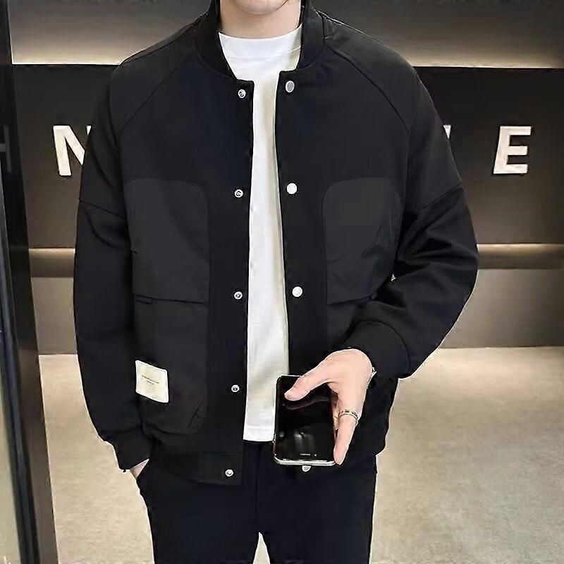 American Casual Men's Jacket Top, Men's Jacket, Versatile Spring And Autumn Trend, Handsome Thin Baseball Uniform