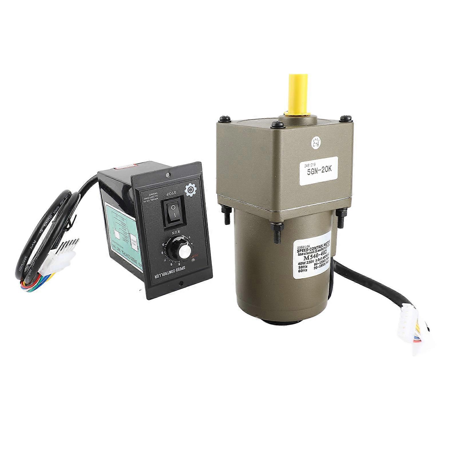 40W Single Phase Asynchronous Gear Motor M540-402 Adjustable Speed