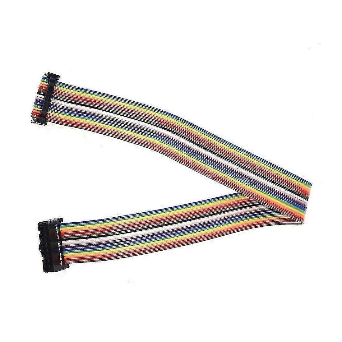 Passo 2,54 mm 16 pin femmina a femmina connettore Idc Cavo piatto a nastro di colore arcobaleno