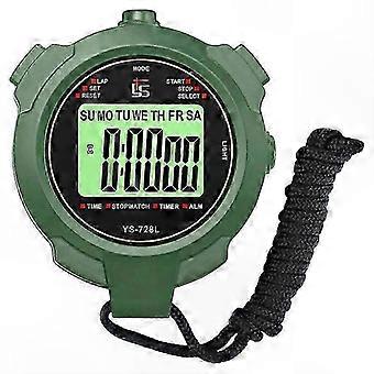 Dual-Memory Sports Stopwatch with Mute and Light Features for Athletic Timing
