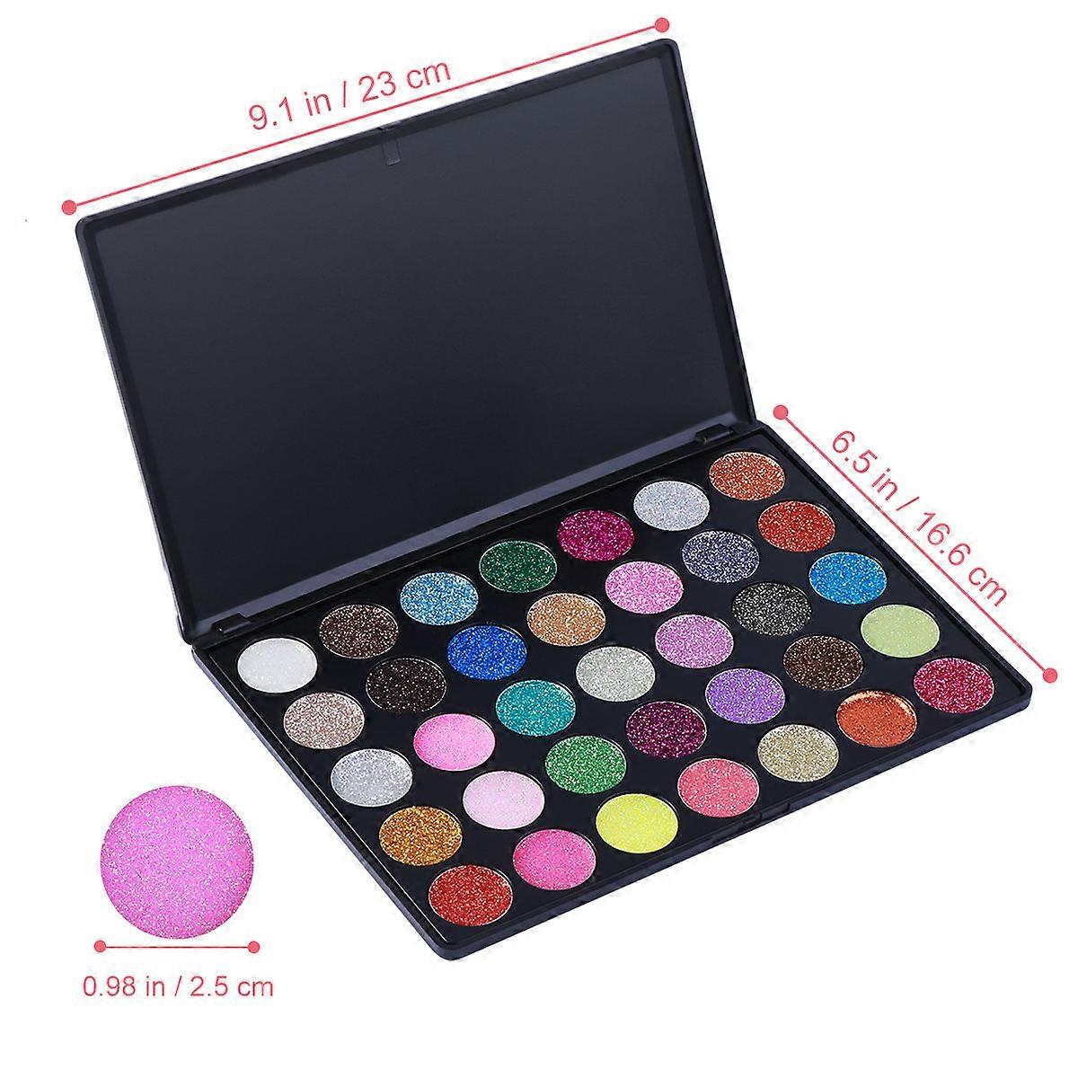Waterproof Glitter Eyeshadow Palette 35 Color Pigmented Eye Shadow Set