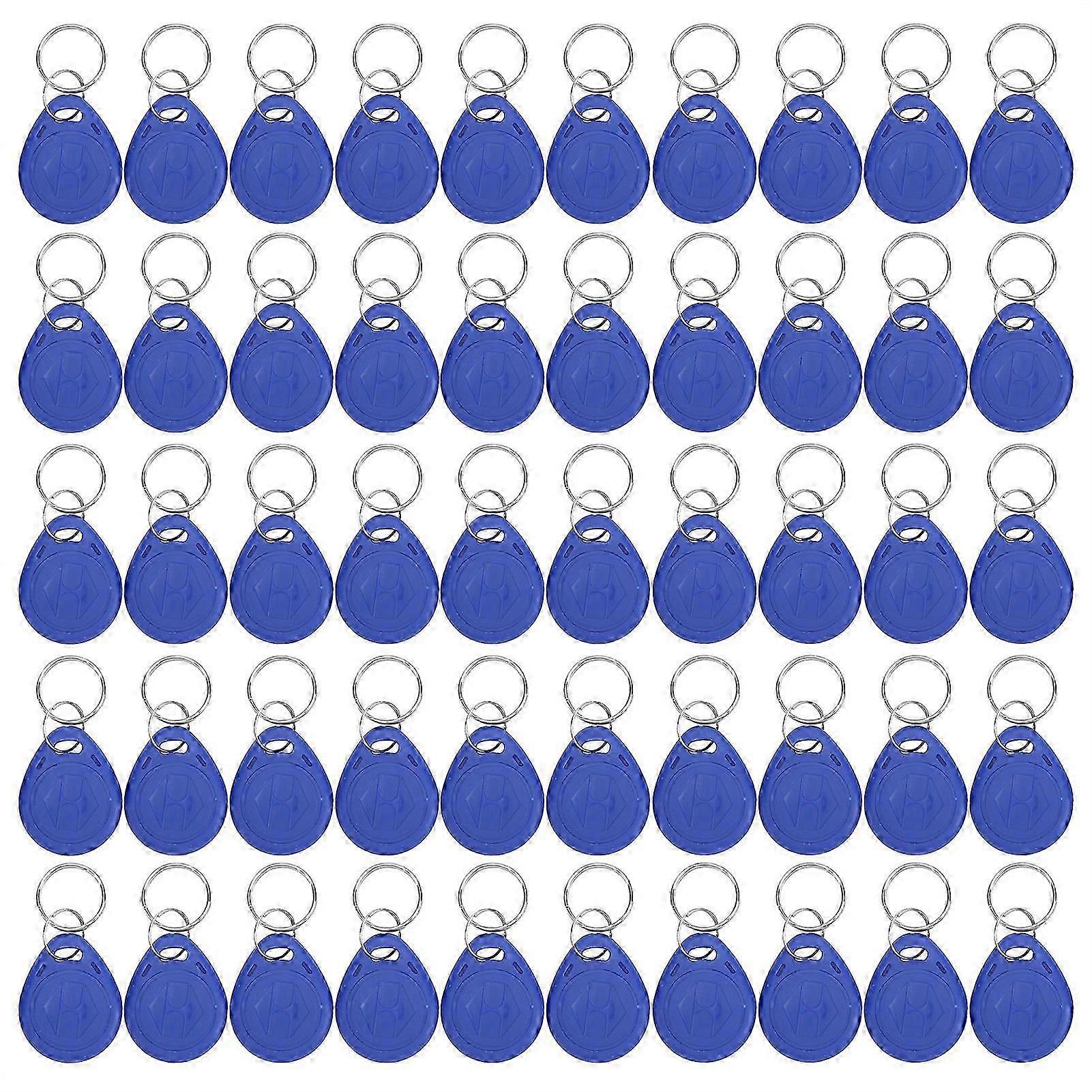 50pcs Rewritable 125kHz ID Card Key Fobs for Access Control - Universal UK Use