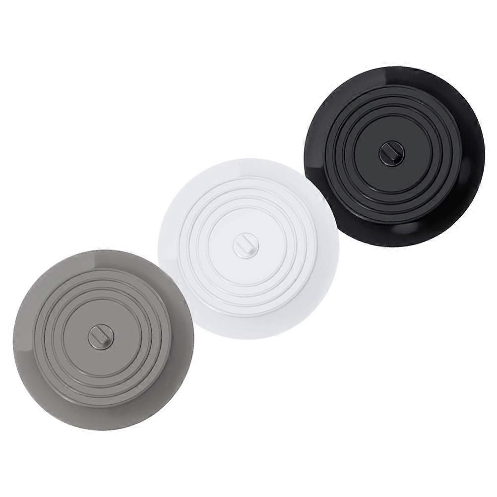 Silicone Tub Stoppers for Sink with Drain Stopper Function 3Pcs Assorted Color