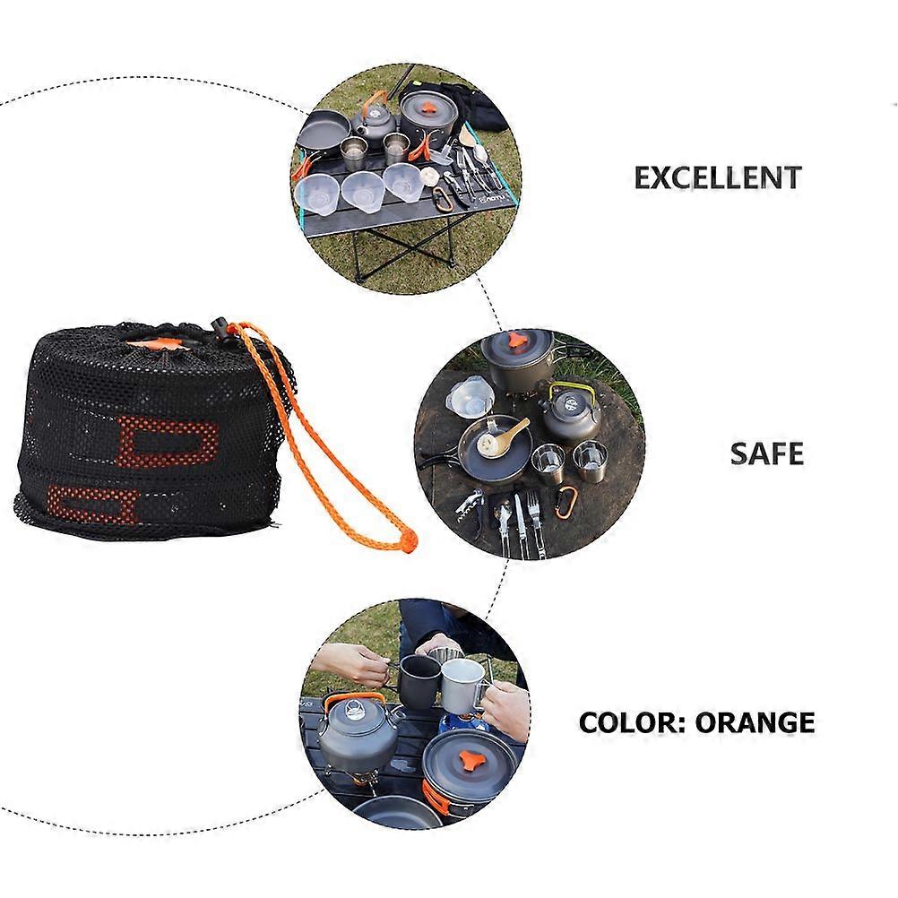 Outdoor Cookware Set Aluminium Alloy Cookware for Camping 1Set Portable Pots
