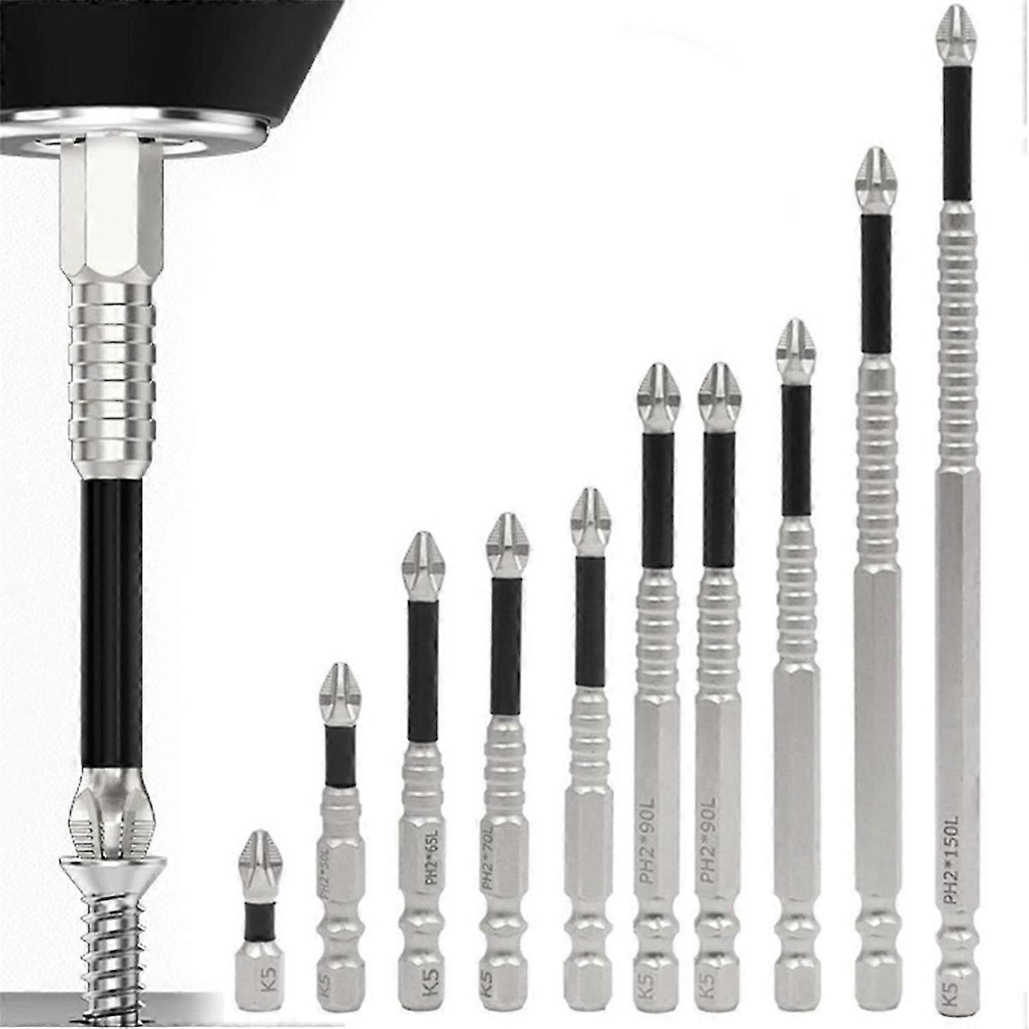 High Magnetic Screwdriver Drill Bit Set, Strong Magnetic Durability Screwdriver Drill Bit Set,Electr