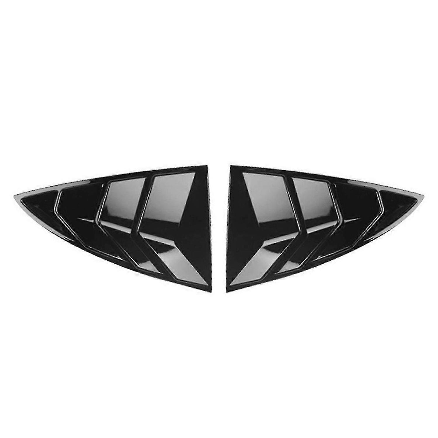 Car Rear Shutter Window Cover for Model Y Rear Triangular Louver Decoration Cover Accessories Gloss