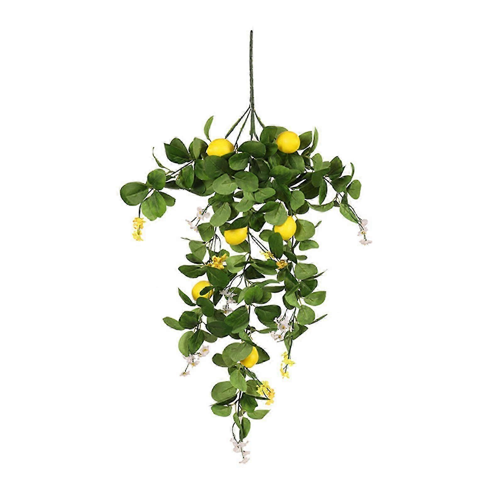 Artificial Lemon Decor, Lifelike Lemon Branches for Spring Home Decor, No Maintenance Decor, Seasonal Home Decor with Artificial Lemons, Small